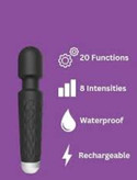 ماساژور ویبراتور سیلیکونی میکروفونی ضد آب و شارژی قابل تنظیم قدرت و مدل ویبره